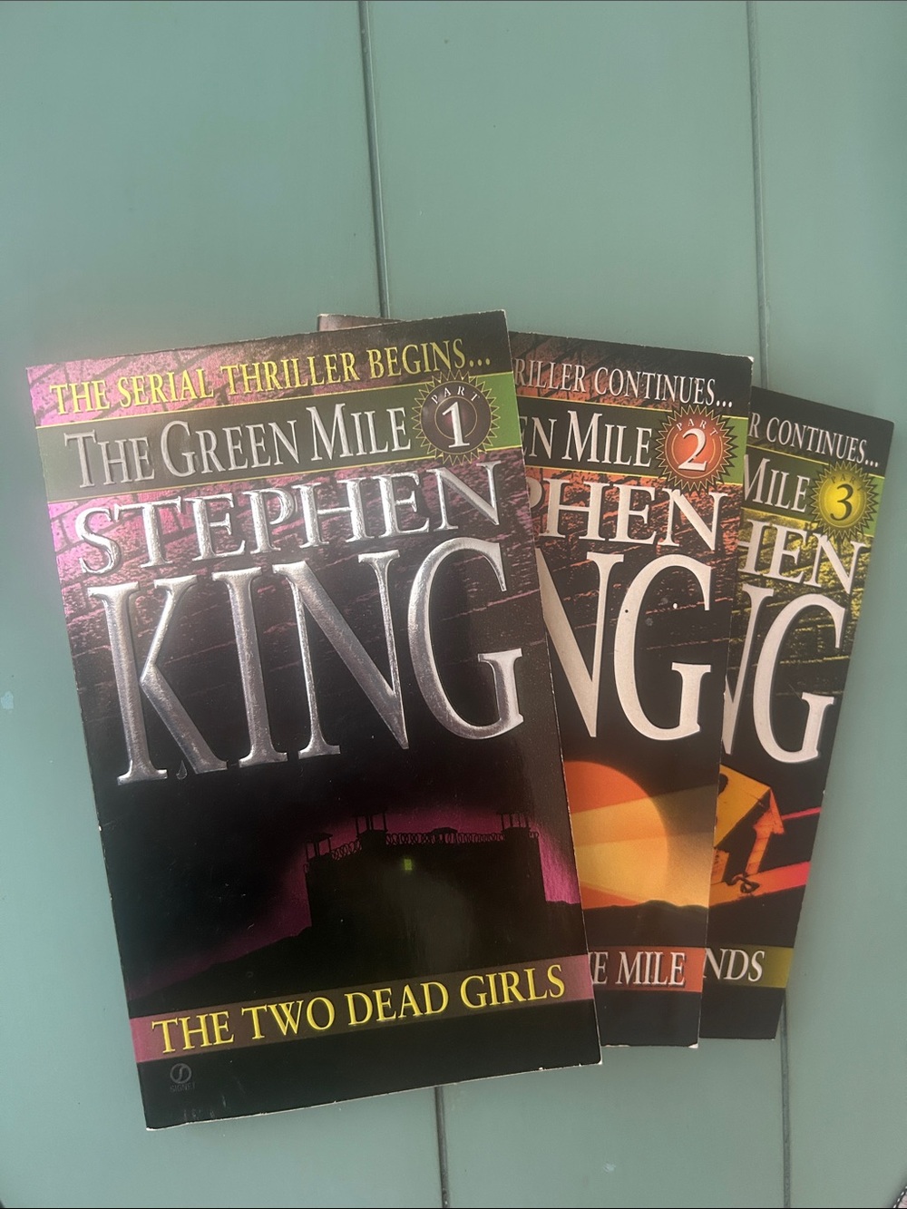 Stephen King The Green Mile Books 1–3 | Vintage Paperback Set | 1996